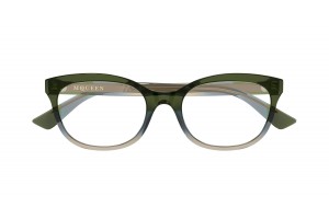 Alexander McQueen AM0569O zöld demo lencsés szemüveg