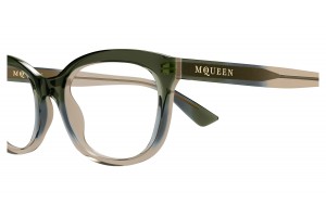Alexander McQueen AM0569O zöld demo lencsés szemüveg