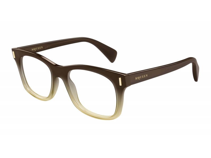 Alexander McQueen AM0551O barna demo lencsével