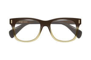 Alexander McQueen AM0551O barna demo lencsével