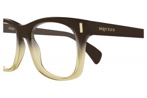 Alexander McQueen AM0551O barna demo lencsével