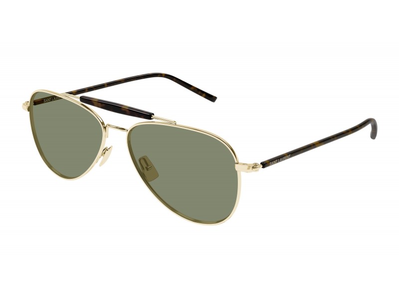 Saint Laurent SL 864 003 arany-zöld napszemüveg