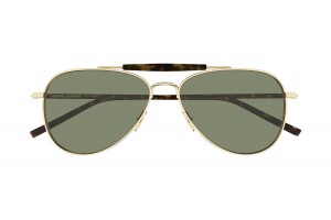 Saint Laurent SL 864 003 arany-zöld napszemüveg