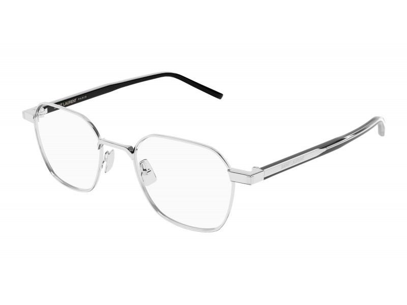 Saint Laurent SL 883 005 ezüst szemüveg - demo lencse