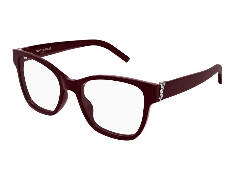 Saint Laurent SL M158 006 burgundi szemüveg (demo lencse)