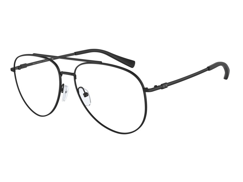 Armani Exchange AX1055 matt fekete szemüveg demo lencsével