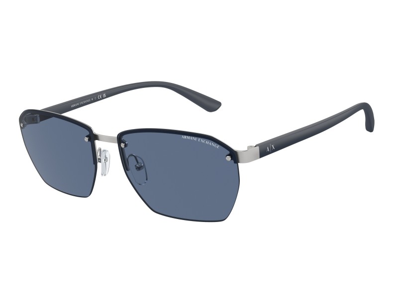 ARMANI EXCHANGE AX2048S matt ezüst keret sötétkék lencse
