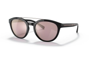 Armani Exchange AX4118S - Shiny Black, lila tükrös lencse