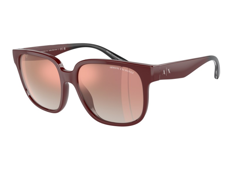 Armani Exchange AX4136SU Shiny Bordeaux pink tükrös