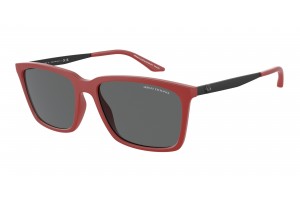 Armani Exchange AX4138S matt piros keret, sötétszürke lencse