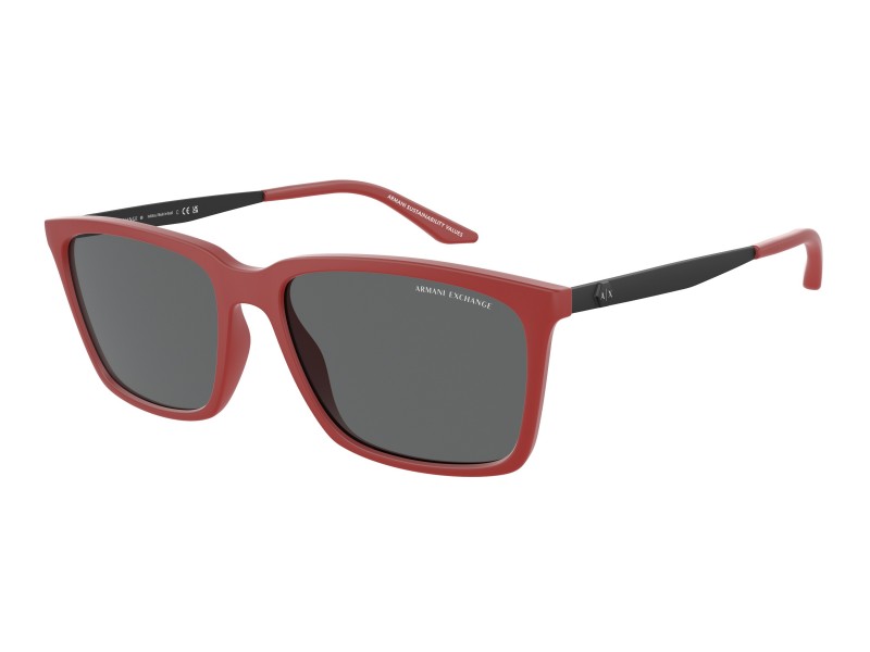 Armani Exchange AX4138S matt piros keret, sötétszürke lencse
