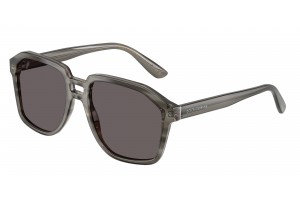 DOLCE & GABBANA DG4568 347987 Transparent Grey On Striped Grey Black Smoke napszemüveg