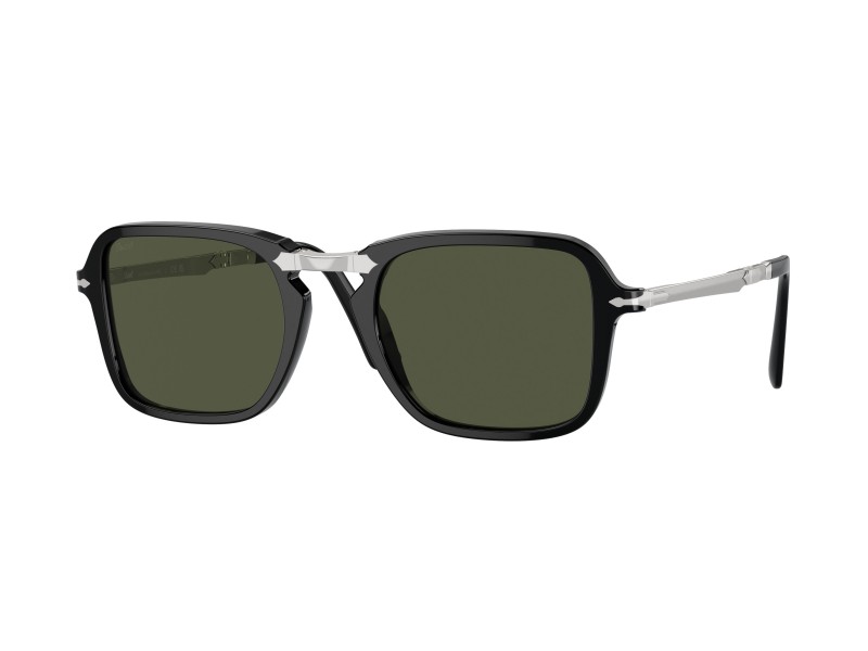 Persol PO3330S 95/31 – fekete keret, zöld lencse