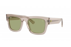 RAY-BAN RB2217M F71282 Transparent Light Brown Green napszemüveg
