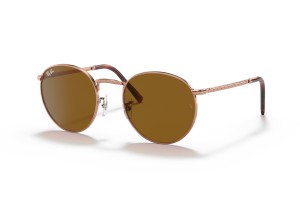 Ray-Ban RB3637 NEW ROUND - rose gold/barna napszemüveg