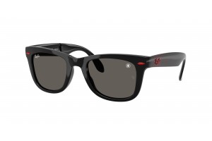 RAY-BAN RB4105 6926B1 FOLDING WAYFARER Black Dark Grey napszemüveg
