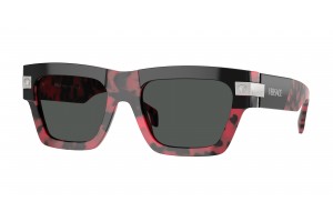 VERSACE VE4464 Black/Red Havanna – sötét szürke lencse