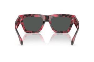 VERSACE VE4464 Black/Red Havanna – sötét szürke lencse
