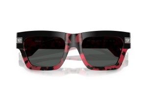 VERSACE VE4464 Black/Red Havanna – sötét szürke lencse