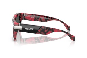 VERSACE VE4464 Black/Red Havanna – sötét szürke lencse