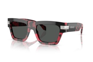 VERSACE VE4464 Black/Red Havanna – sötét szürke lencse