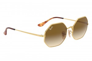 RAY-BAN RB1972 Octagon Arista Gold, világos barna lencse
