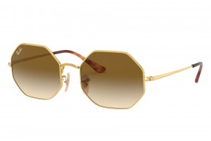 RAY-BAN RB1972 Octagon Arista Gold, világos barna lencse