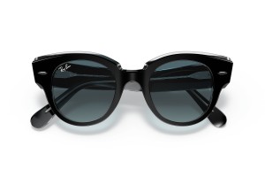 RAY-BAN RB2192 ROUNDABOUT - fekete/átlátszó kék