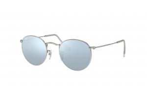 RAY-BAN RB3447 019/30 ezüst Round Metal napszemüveg