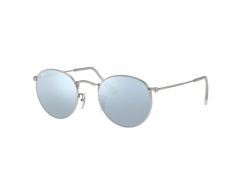 RAY-BAN RB3447 019/30 ezüst Round Metal napszemüveg