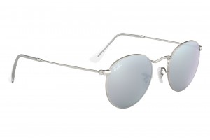 RAY-BAN RB3447 019/30 ezüst Round Metal napszemüveg