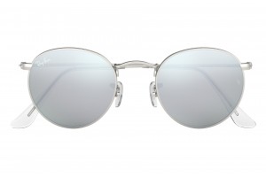 RAY-BAN RB3447 019/30 ezüst Round Metal napszemüveg
