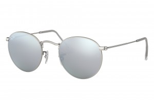 RAY-BAN RB3447 019/30 ezüst Round Metal napszemüveg