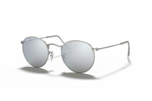 RAY-BAN RB3447 019/30 ezüst Round Metal napszemüveg