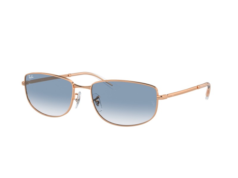Ray-Ban RB3732 rózsaarany, clear lencse, kék tükrös