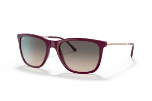 Ray-Ban RB4344 – vörös keret, világosszürke gradiens