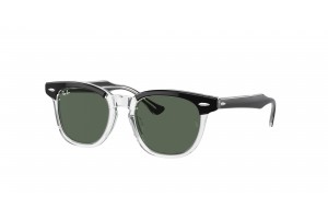 Ray-Ban RJ9098S gyermek napszemüveg - fekete/átlátszó