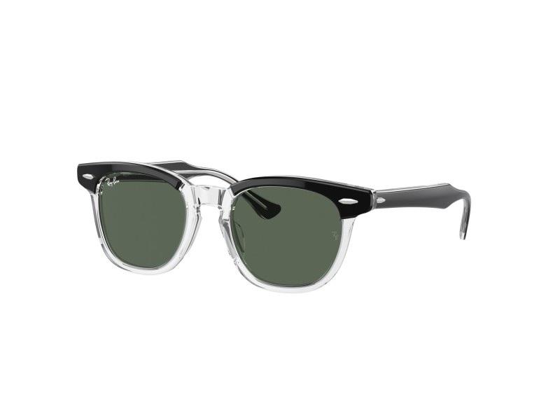 Ray-Ban RJ9098S gyermek napszemüveg - fekete/átlátszó