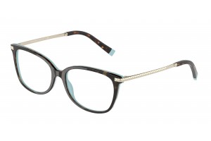 TIFFANY TF2221 8134 Havana szemüveg Tiffany kék demo lencse