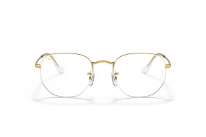Ray-Ban RX6448 3104 hexagonális fehér demo lencse