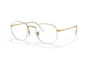 Ray-Ban RX6448 3104 hexagonális fehér demo lencse