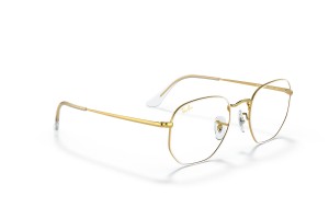 Ray-Ban RX6448 3104 hexagonális fehér demo lencse