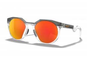 Oakley OO9242 HSTN GREY SMOKE POLISHED CLEAR PRIZM RUBY IRIDIUM POLARIZED egyedi napszemüveg