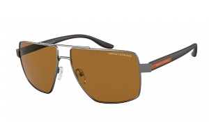Armani Exchange AX2037S matt gunmetal, polarizált barna