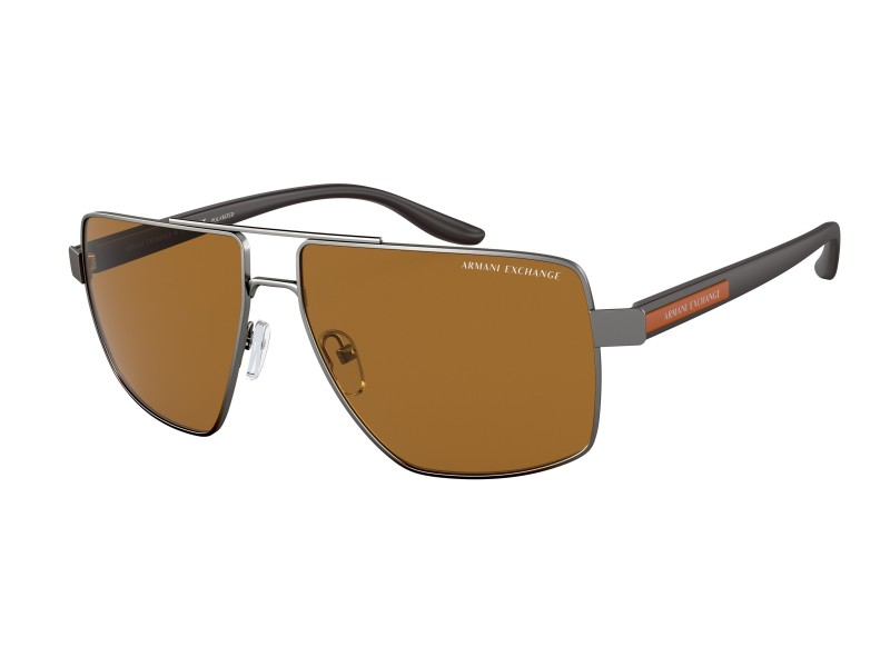 Armani Exchange AX2037S matt gunmetal, polarizált barna