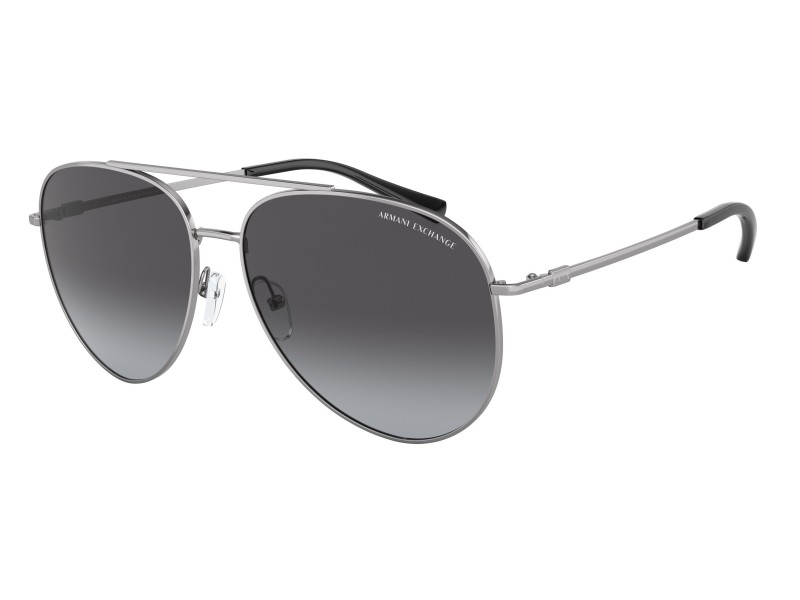 Armani Exchange AX2043S - fényes gunmetal napszemüveg