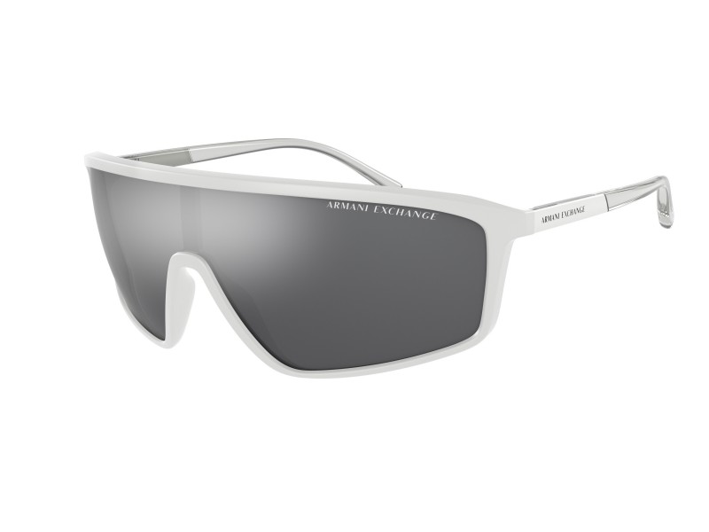 Armani Exchange AX4119S matt fehér napszemüveg, szürke tükrös