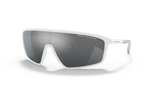 Armani Exchange AX4119S matt fehér napszemüveg, szürke tükrös