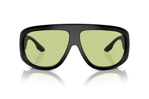 Armani Exchange AX4143SU, matt fekete, világoszöld lencse