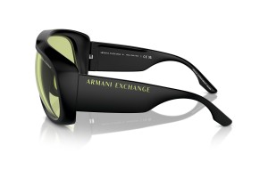 Armani Exchange AX4143SU, matt fekete, világoszöld lencse